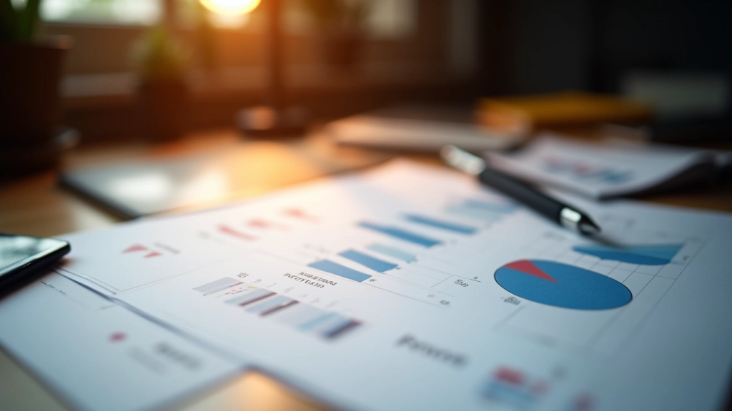 Financial planning chart showing budget adjustments and analysis